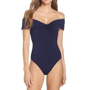 NEW WOT and never worn! Trina Turk Off The Shoulder One Piece Swimsuit 8